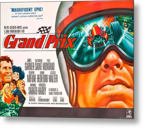 Grand Prix - 1966 Sport Drama Metal Print