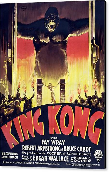 King Kong - 1933 Adventure Sci-Fi Canvas Print