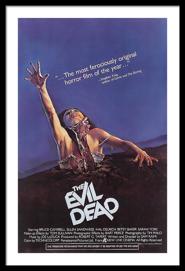 The Evil Dead - 1981 Horror Framed Print