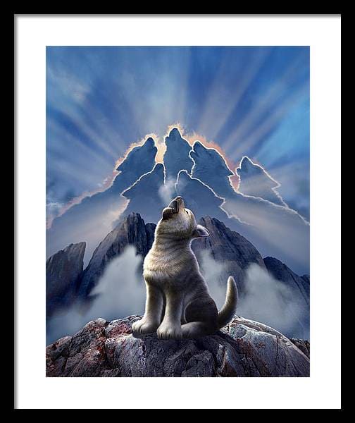 Leader Of The Pack Framed Print