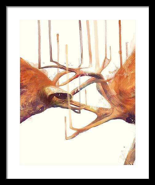 Stags // Strong Framed Print