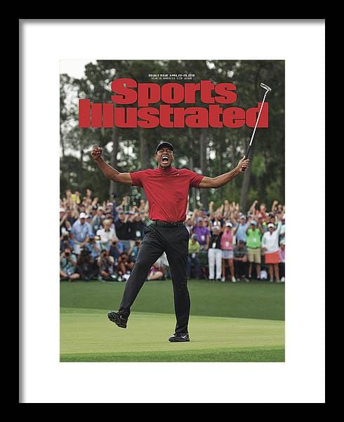 Tiger Woods, 2019 Masters Tournament Champion Sports Illustrated Cover Framed Print