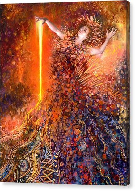 Goddess Of Fire Canvas Print