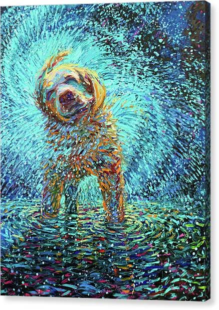 Labrador Jazz Canvas Print