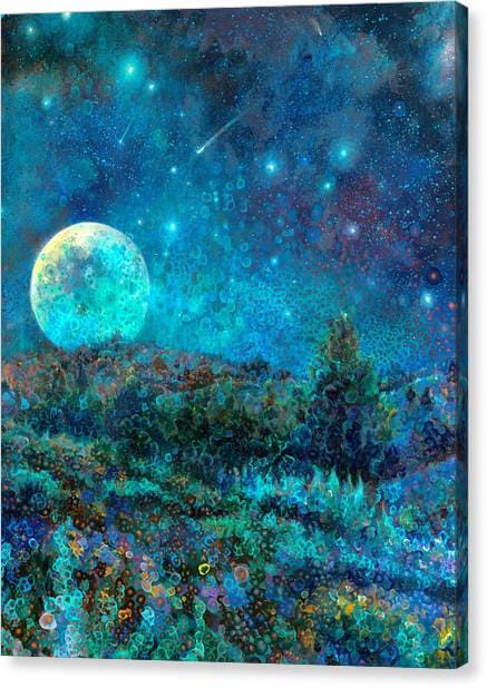 New Mexico Moonrise Canvas Print