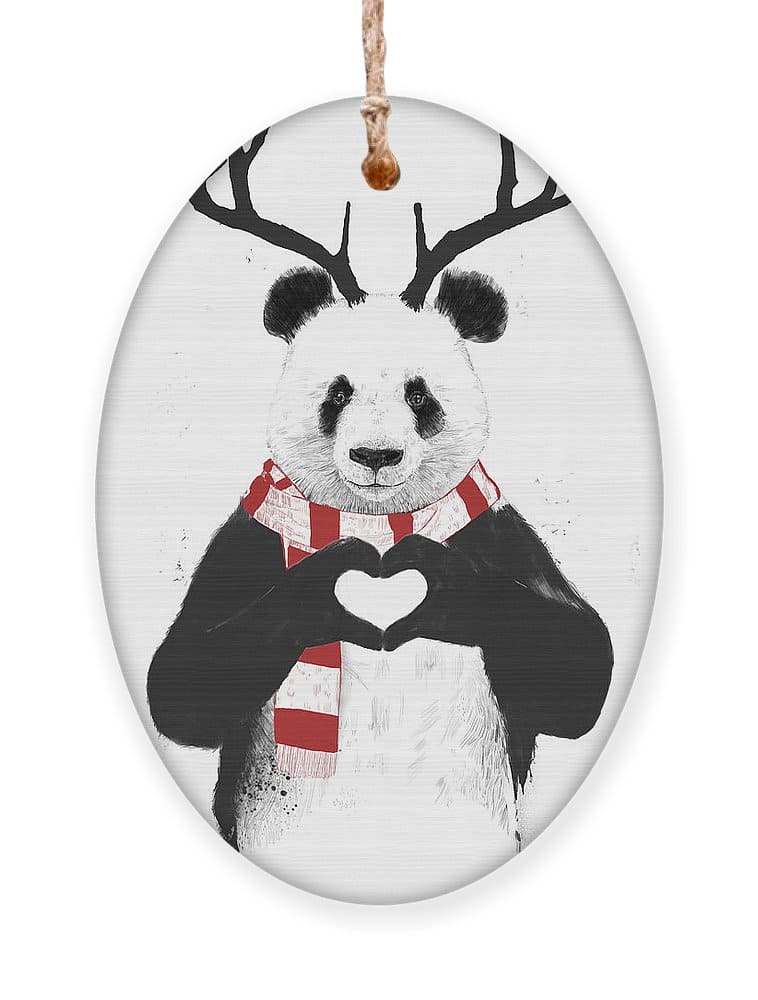 Xmas Panda Ornament