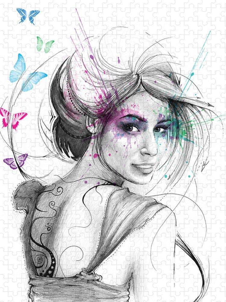 Queen Of Butterflies Jigsaw Puzzle