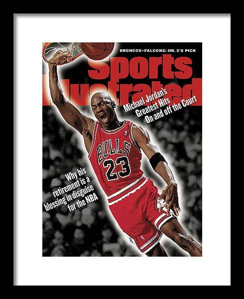 Chicago Bulls Michael Jordan... Sports Illustrated Cover Framed Print