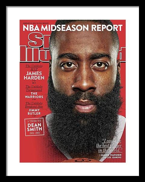 The Unlikely Mvp James Harden Sports Illustrated Cover Framed Print